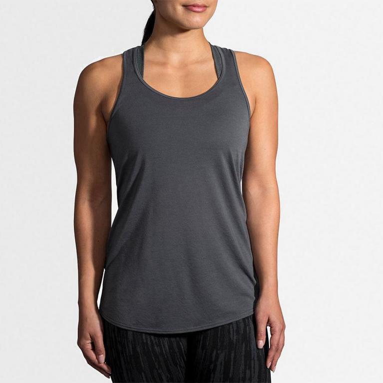 Brooks Distance - Camiseta Sin Mangas Mujer - Gris (BX4291306)